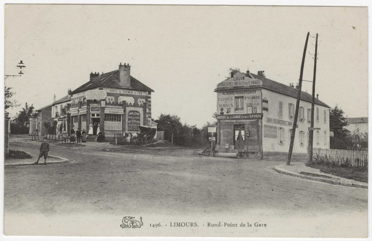 LIMOURS-EN-HUREPOIX. - Rond-point de la Gare. Cl. 19A12e. 
