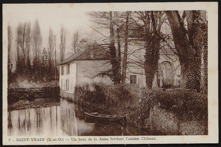 SAINT-VRAIN.- Château de l'Epine : Un bras de la Juine [1920-1930]. 