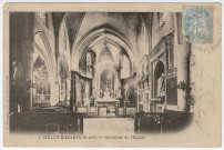 CHILLY-MAZARIN. - Intérieur de l'église, Pouydebat, 1905, 4 mots, 5 c, ad. 