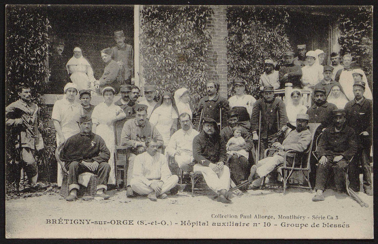 Brétigny-sur-Orge.- Etablissements L. Clause : hôpital auxiliaire n° 10 (Centre de secours des blessés de guerre) [1914-1919]. 