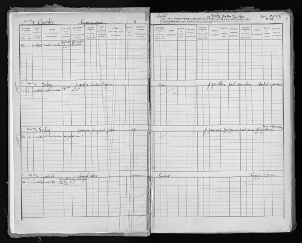 Conservation des hypothèques de CORBEIL. - Répertoire des formalités hypothécaires, volume n° 663 : A-Z (registre ouvert vers 1948). 