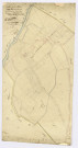 BOUSSY-SAINT-ANTOINE. - Section D - Petit Quincy (le), ech. 1/1250, coul., aquarelle, papier, 100x48 (1810). 