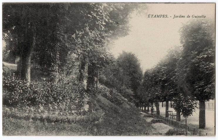 ETAMPES. - Jardins de Guinette [Editeur Rameau, 1918]. 