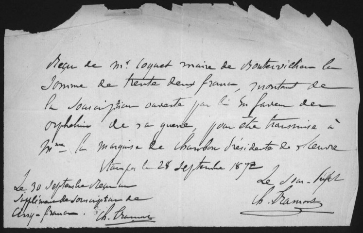 BOUTERVILLIERS - Administration de la commune. - Registre des délibérations du conseil municipal (mai 1860 - février 1881). 