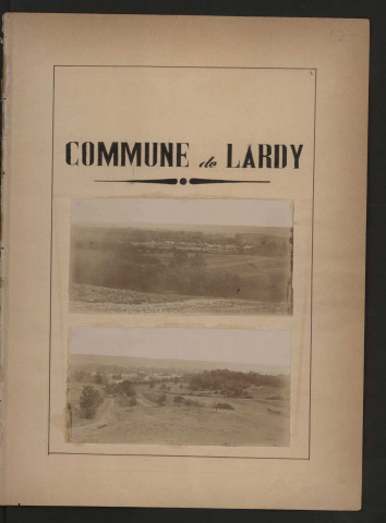 LARDY (1899). 11 vues de microfilm 35 mm en bandes de 5 vues. 