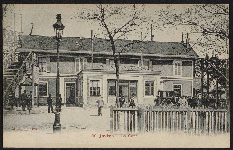 JUVISY-SUR-ORGE.- La gare [1904-1910].