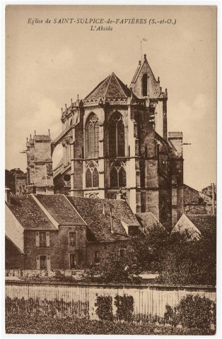 SAINT-SULPICE-DE-FAVIERES. - Eglise, abside. Editeur Rameau. 