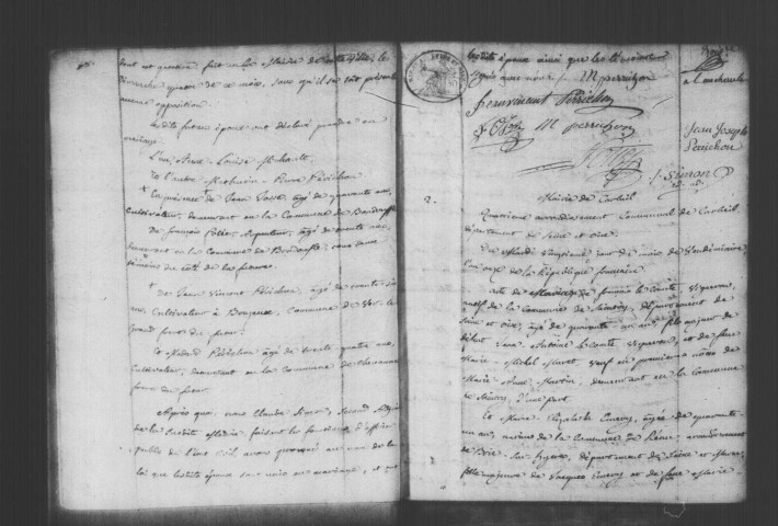 CORBEIL. Mariages : registre d'état civil (an XI-1807). 