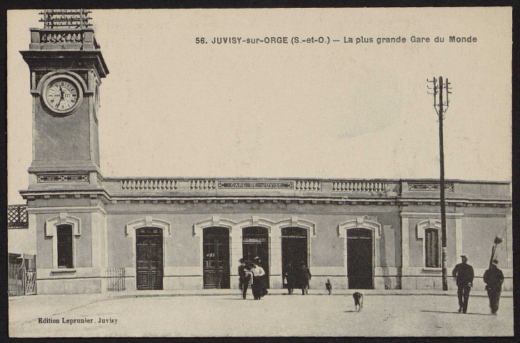 JUVISY-SUR-ORGE.- La plus grande gare du monde [1904-1910].