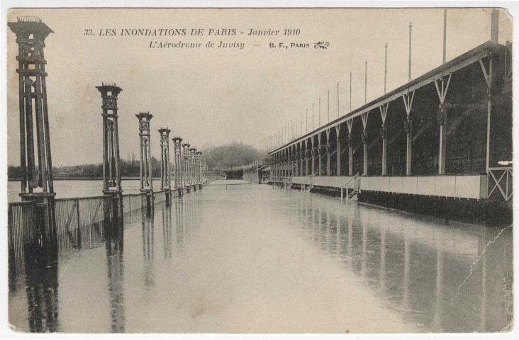 VIRY-CHATILLON. - Port-aviation. Les inondations de Paris. Janvier 1910. [Editeur BF]. 