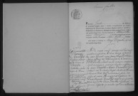 OLLAINVILLE. - Naissances, mariages, décès : registre d'état civil (1883-1896). (OLLAINVILLE : commune créée en 1793 aux dépens de BRUYERES-LE-CHÂTEL) 