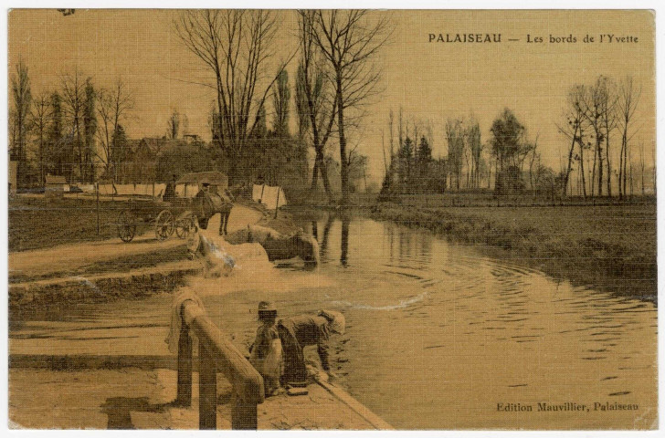PALAISEAU. - Les bord de l'Yvette. Editeur Mauvillier. 1908. 1 timbre à 10 centimes. 