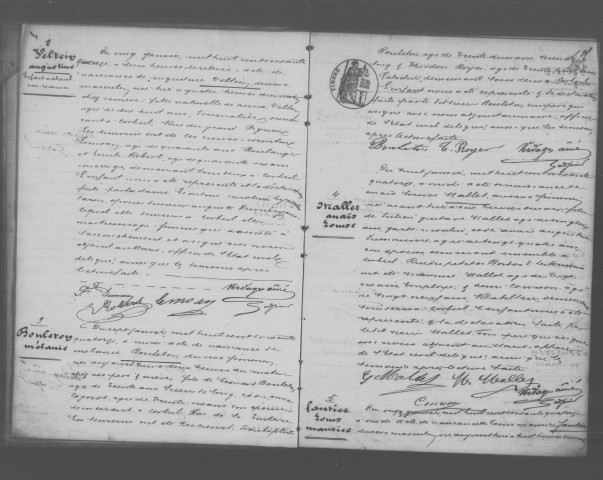 CORBEIL. Naissances : registre d'état civil (1874). 