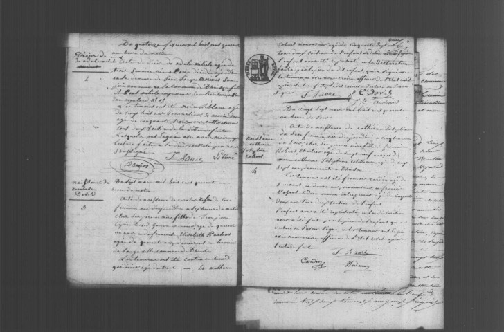 D'HUISON-LONGUEVILLE. Naissances, mariages, décès : registre d'état civil (1841-1860). 