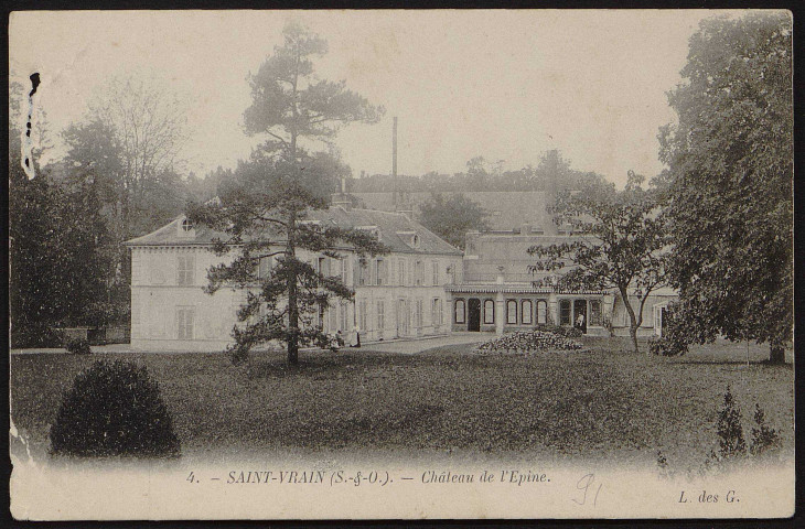 SAINT-VRAIN.- Château de l'Epine [1900-1903]. 