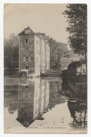 ESSONNES. - Le moulin de Robinson, 1907, 12 lignes, 10 c, ad. 
