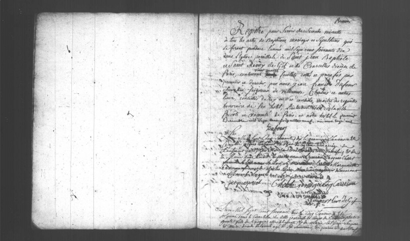 GIF-SUR-YVETTE. Paroisse Saint-Jean-Baptiste et Saint-Rémy : Baptêmes, mariages, sépultures : registre paroissial (1761-1770). 