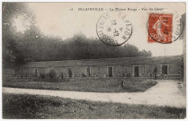 OLLAINVILLE. - La Maison rouge, le chenil. 1919, timbre à 10 centimes. 