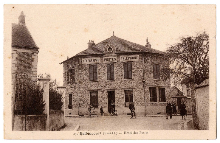 BALLANCOURT-SUR-ESSONNE.- Hôtel des postes (1er août 1936).