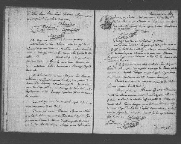 LIMOURS-EN-HUREPOIX. Naissances, mariages, décès : registre d'état civil (1814-1818). 