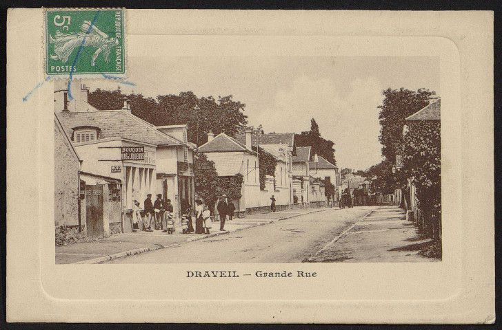 Draveil.- Grande rue (2mars 1910). 