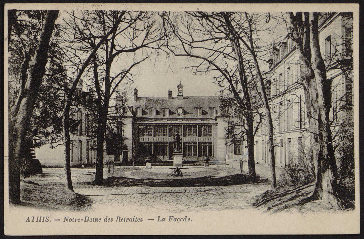 Athis-Mons.- Notre-Dame des retraites : la façade (10 février 1930). 
