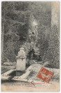 VIRY-CHATILLON. - Rochers et cascade du presbytère [1910, timbre à 10 centimes]. 