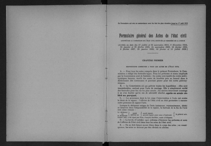 ATHIS-MONS.- Décès : registre d'état civil (1933). 