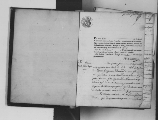 IGNY. Naissances, mariages, décès : registre d'état civil (1853-1872). 