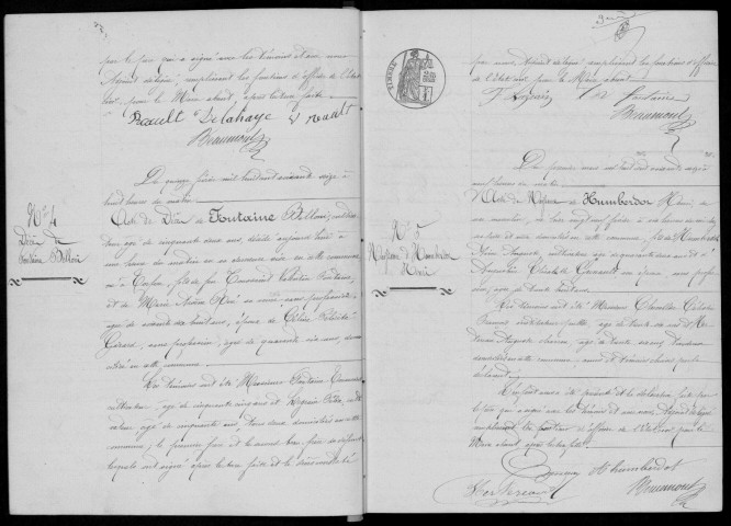 TORFOU. Naissances, mariages, décès : registre d'état civil (1876-1890). 