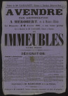 MEROBERT, CHALO-SAINT-MARS. - Vente par adjudication de terres labourables appartenant à M. SABOURIN, 14 janvier 1883. 