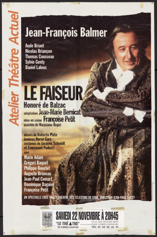 CORBEIL-ESSONNES. - Théâtre : Le Faiseur, Théâtre de Corbeil-Essonnes, 22 novembre 1997. 