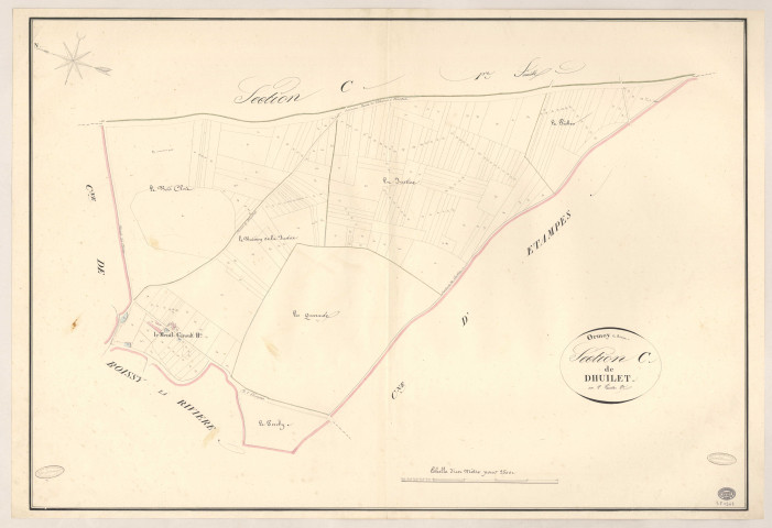 ORMOY-LA-RIVIERE. - Section C : Dhuilet, 2e feuille.