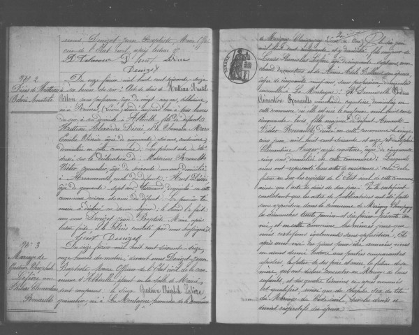 ABBEVILLE-LA-RIVIERE. Naissances, mariages, décès : registre d'état civil (1876-1890). 