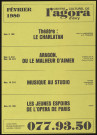 EVRY. - Théâtre, danse, musique, variétés, cinéma, arts plastiques : programme culturel, Centre culturel de l'Agora, février 1980. 