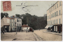 BIEVRES. - Place de la mairie, le parc. 1908, Timbre à 10 centimes. 