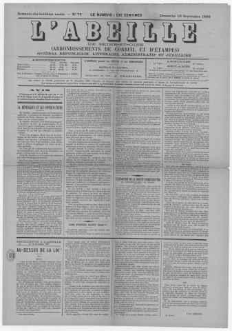 n° 74 (16 septembre 1888)