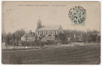 SAINT-GERMAIN-LES-CORBEIL. - Vue générale du bourg et de la plaine [Editeur Mardelet, 1905, timbre à 5 centimes]. 