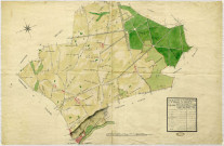 SAINT-PIERRE-DU-PERRAY. - Plans d'intendance. Plan, Ech. 1/200 perches, Dim.105 x 70 cm, [fin XVIIIe siècle]. 