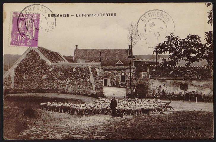 SERMAISE.- La ferme du Tertre (20 mai 1935).