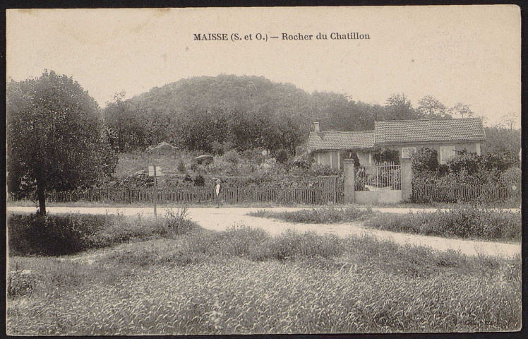 MAISSE.- Rocher du Chatillon [1904-1920].