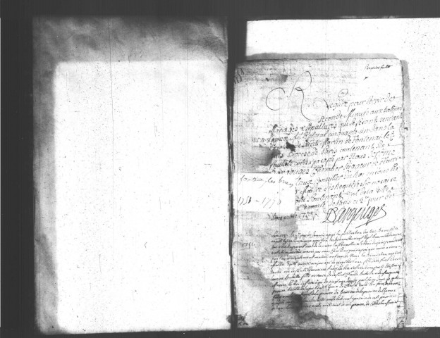 FONTENAY-LES-BRIIS. Paroisse Saint-Martin : Baptêmes, mariages, sépultures : registre paroissial (1751-1770). 