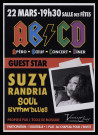 VARENNES-JARCY. - AB/ CD guest star : Suzy Randria, soul rythm'n'blues, 22 mars - 19h 30 salle des fêtes. 