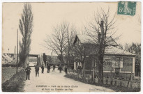 VIGNEUX-SUR-SEINE. - Café de la Belle Etoile et pont du chemin de fer [Editeur Bodini, timbre à 5 centimes]. 