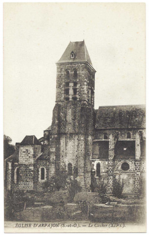 ARPAJON. - L'église d'Arpajon - Le clocher. 