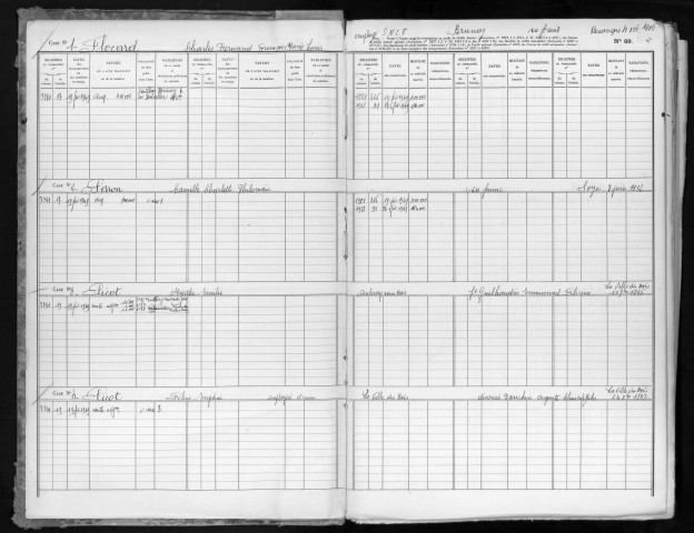 Conservation des hypothèques de CORBEIL. - Répertoire des formalités hypothécaires, volume n° 672 : A-Z (registre ouvert vers 1949). 