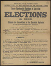 Seine-et-Oise [Département]. - Elections des délégués des Associations et des syndicats agricoles à la Chambre départementale d'agriculture, 9 février 1933. 