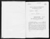 Conservation des hypothèques de CORBEIL. - Répertoire des formalités hypothécaires, volume n° 563 : A-Z (registre ouvert vers 1930). 