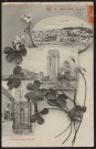 Montlhéry.- Vue générale, tour, puits et porte de l'hospice [1907-1919]. 