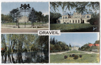DRAVEIL. - Divers aspects du château Paris-Jardins. Raymon, coloriée. 